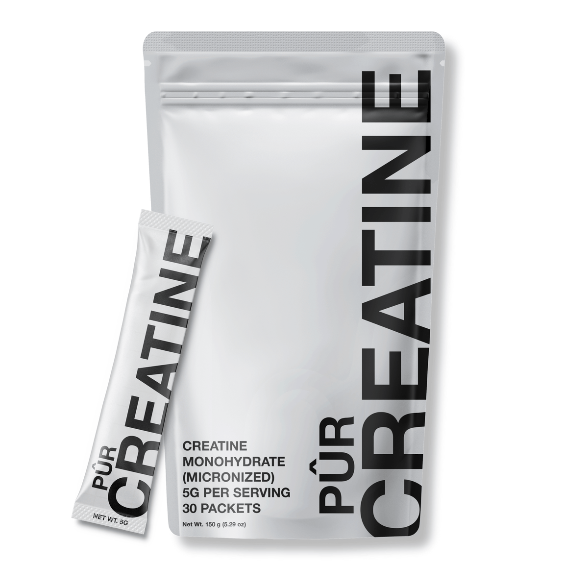 PÛR Creatine pouch and individual packets